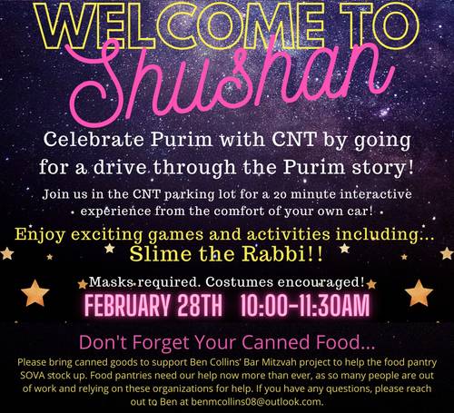Banner Image for Purim Drive Thru Experience