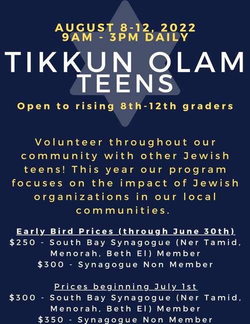 Banner Image for Tikkun Olam: Tikkun Olam Teens Camp